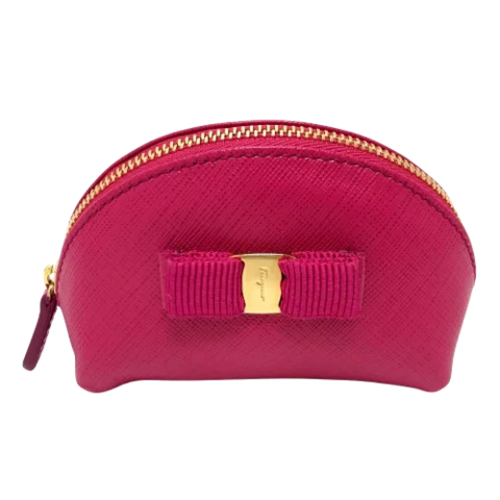 Salvatore Ferragamo Pre-owned Leather wallets Pink Dames