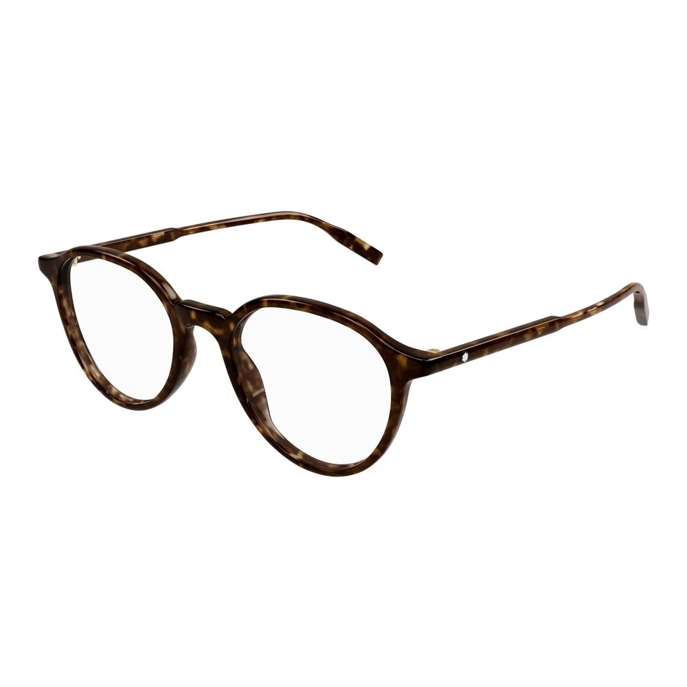 Montblanc Men's Brown Glasses, 50 Mm, Round Optical Frame