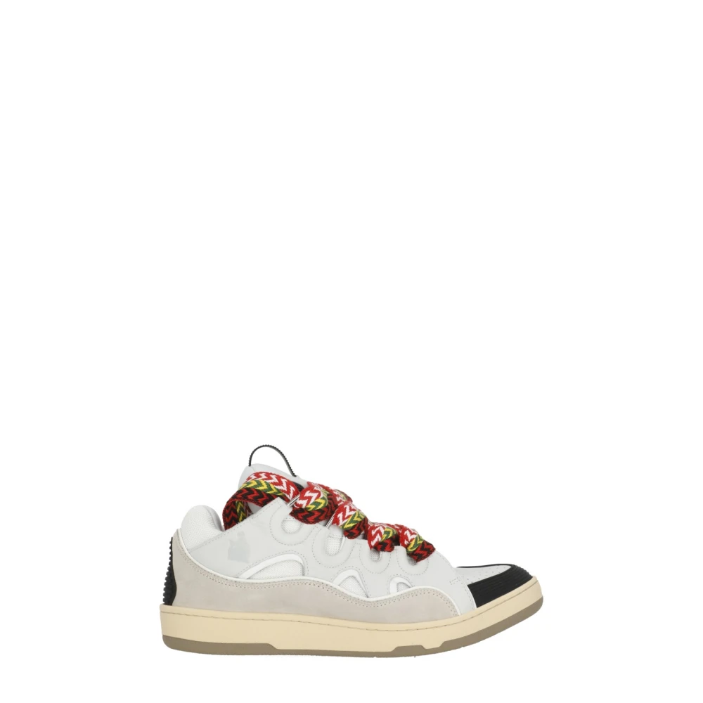 Lanvin Men's White Curb Trainers
