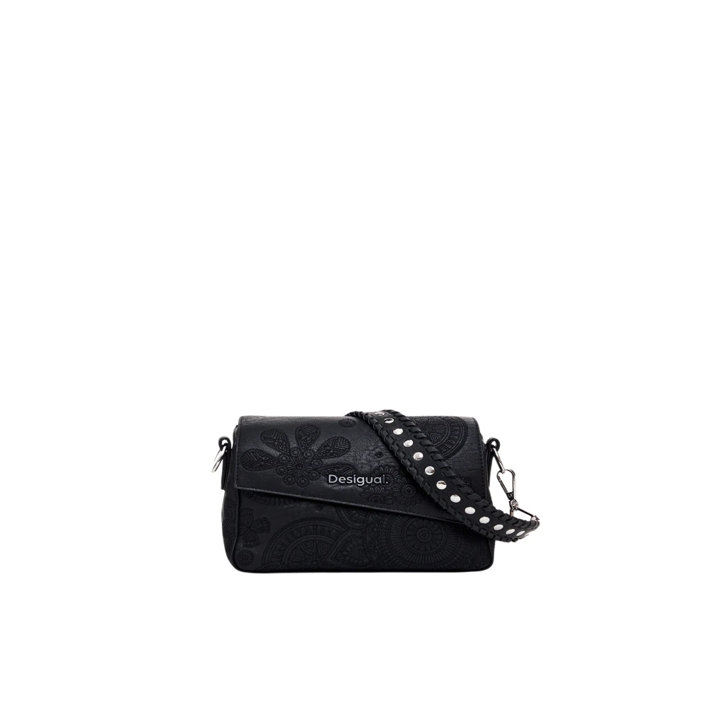 Desigual Elegante Schoudertas met Uniek Design Black Dames