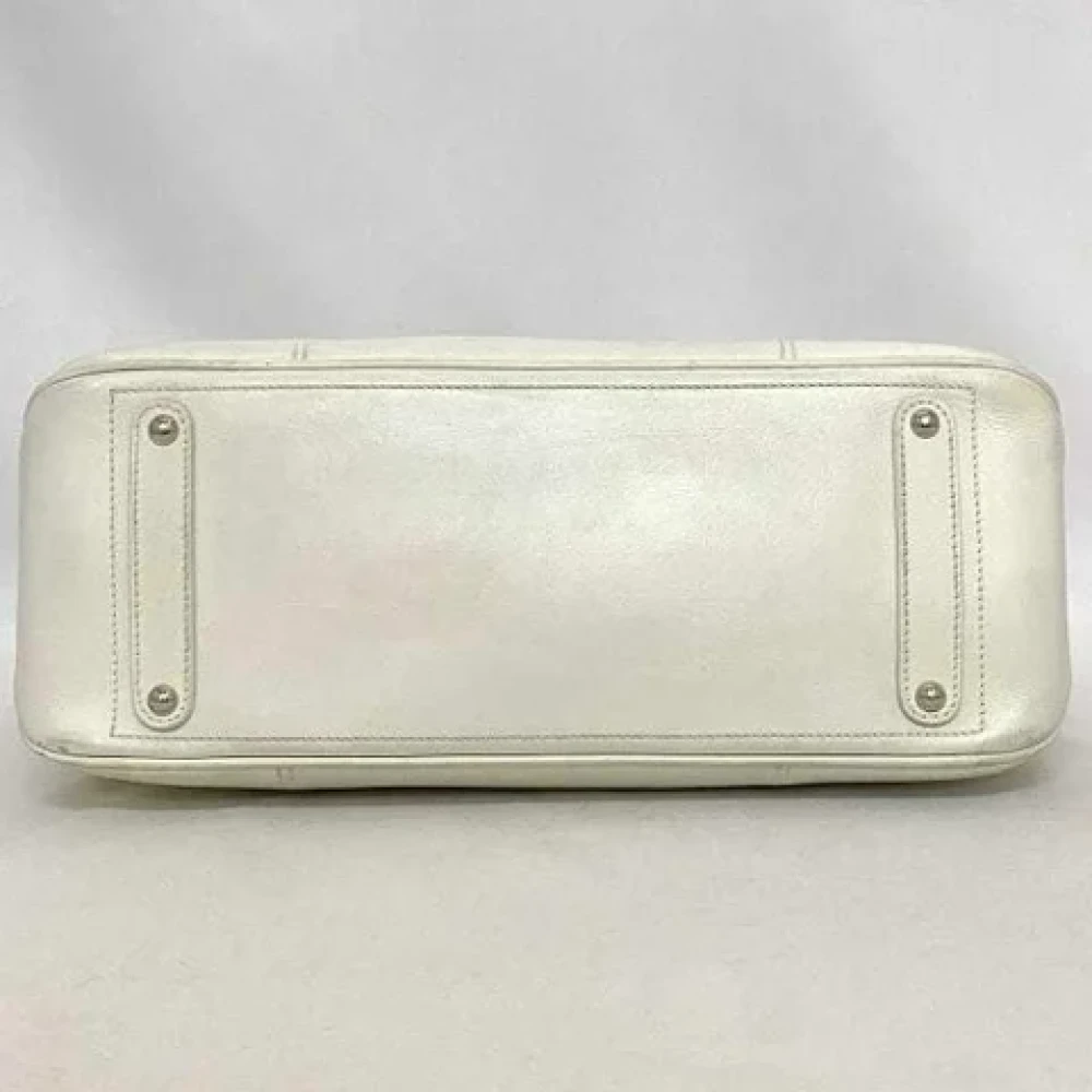 Salvatore Ferragamo Pre-owned Leather handbags Beige Dames