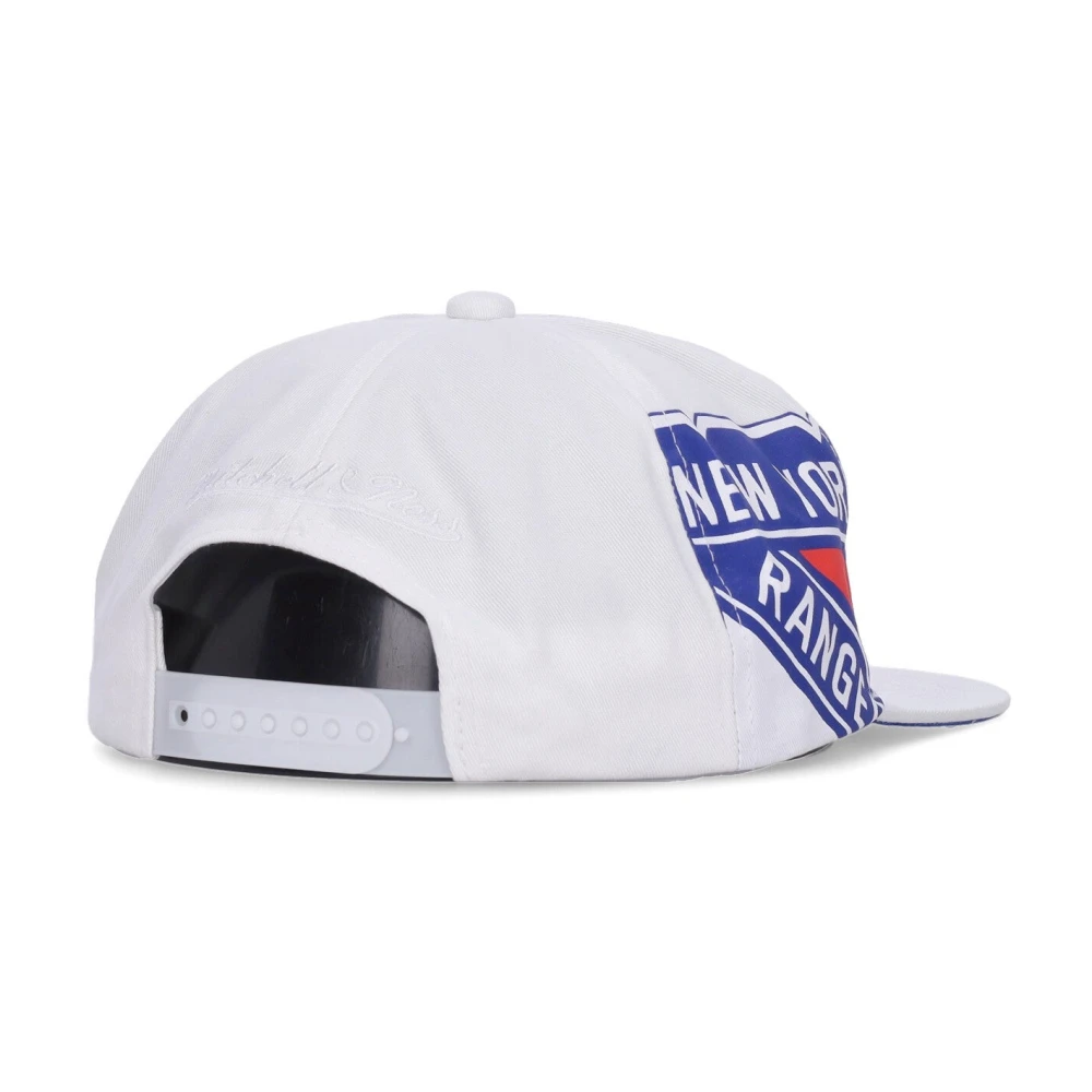 Mitchell & Ness NY Rangers Platte Klep Pet Wit White Heren