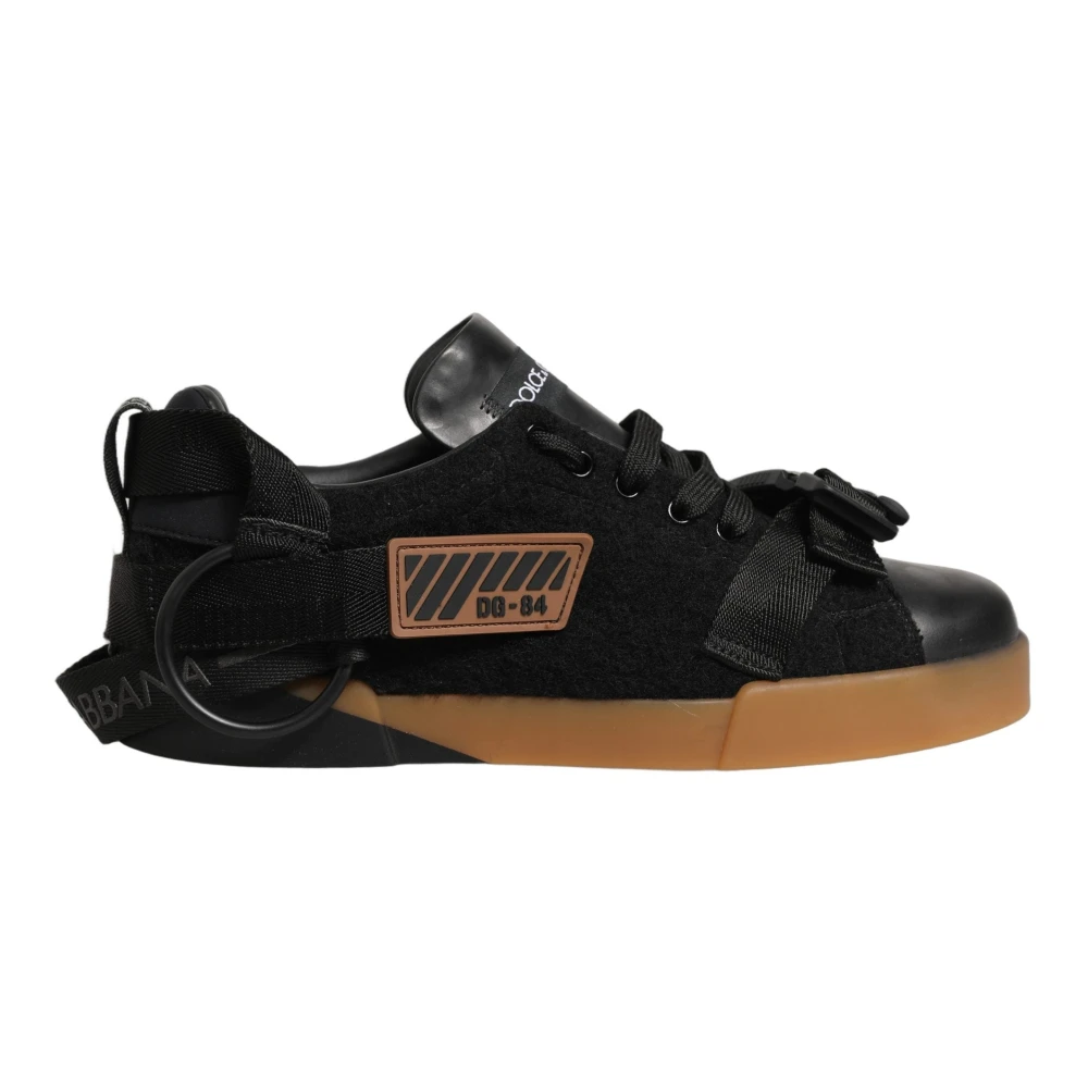 Dolce & Gabbana Men's Black Low Top Trainers - Sneakers - 8 Uk - Shoes