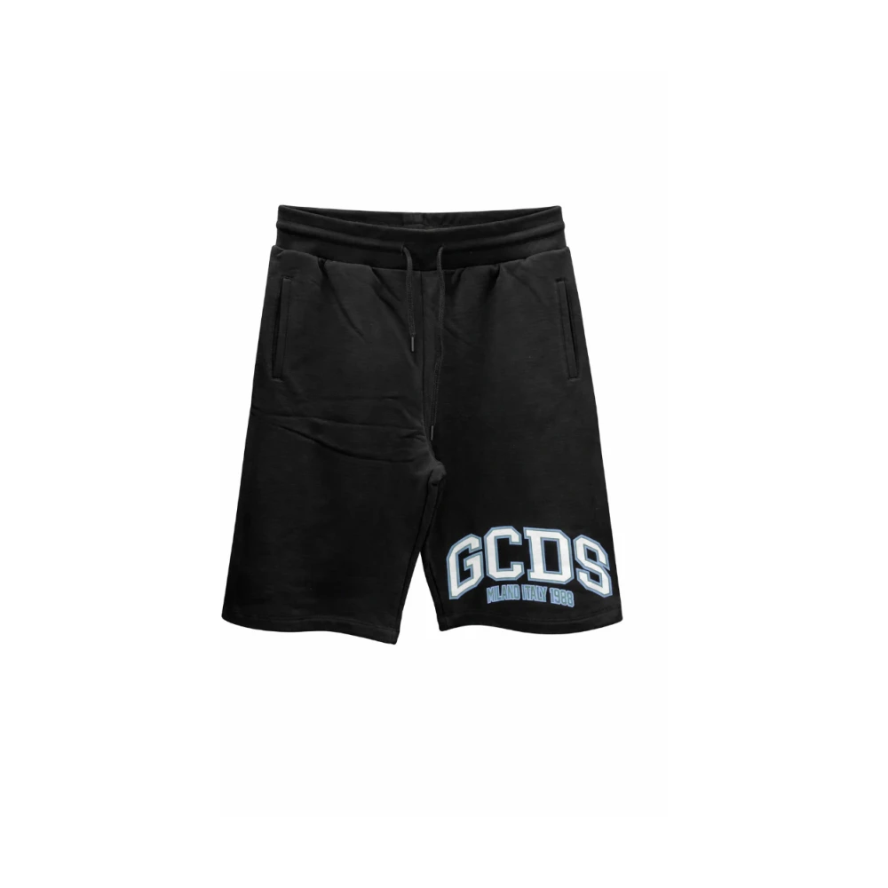 Gcds Black Logo Lounge Sweatshorts - Male - Casual Shorts - Xs - Shorts