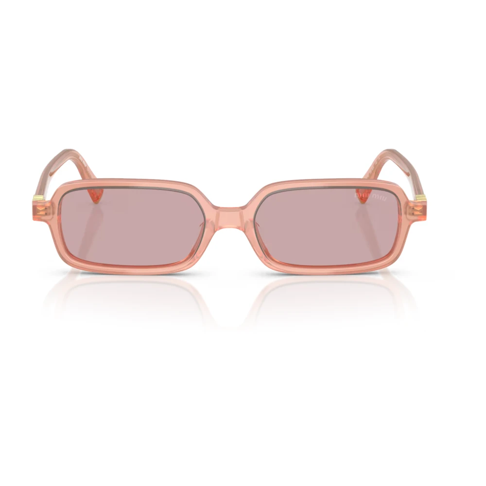 Miu Miu Pink Woman Mu 11Zs 20I60v Sunglasses Acetate Squared Normal - Image 2