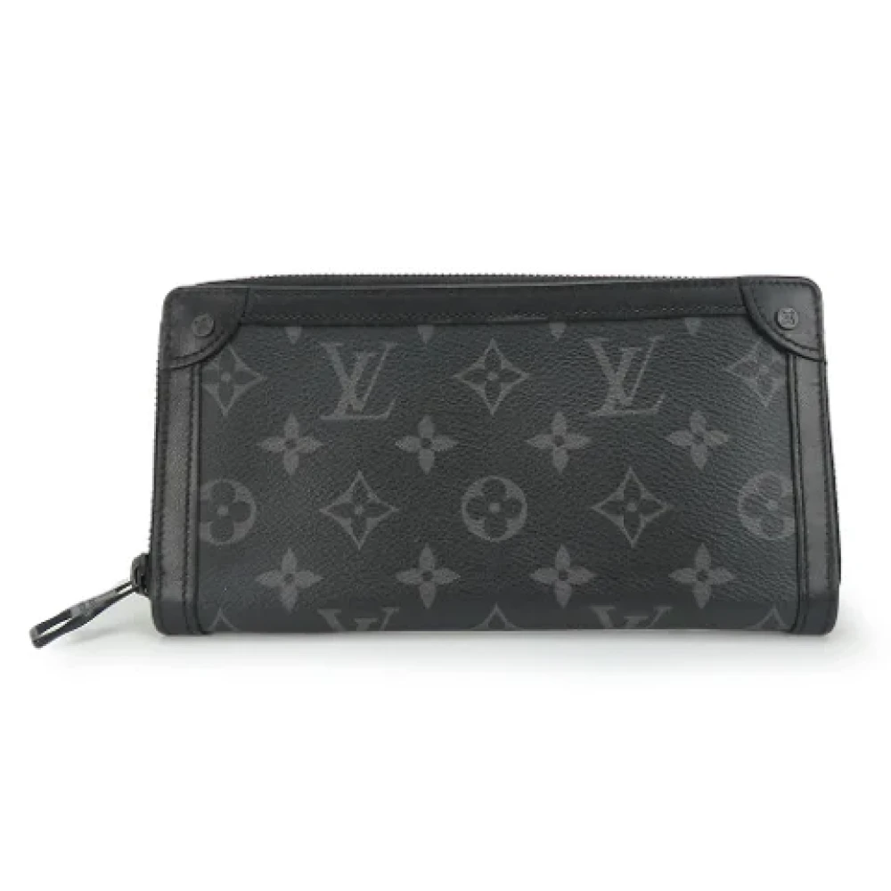 Louis Vuitton Vintage Pre-owned Canvas wallets Black Heren