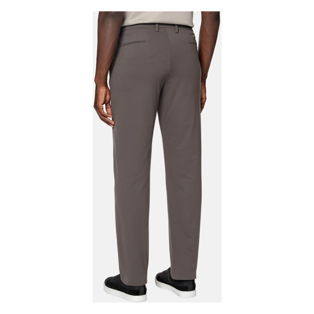 Boggi Milano B-Tech Stretch Nylon Broek Beige Heren