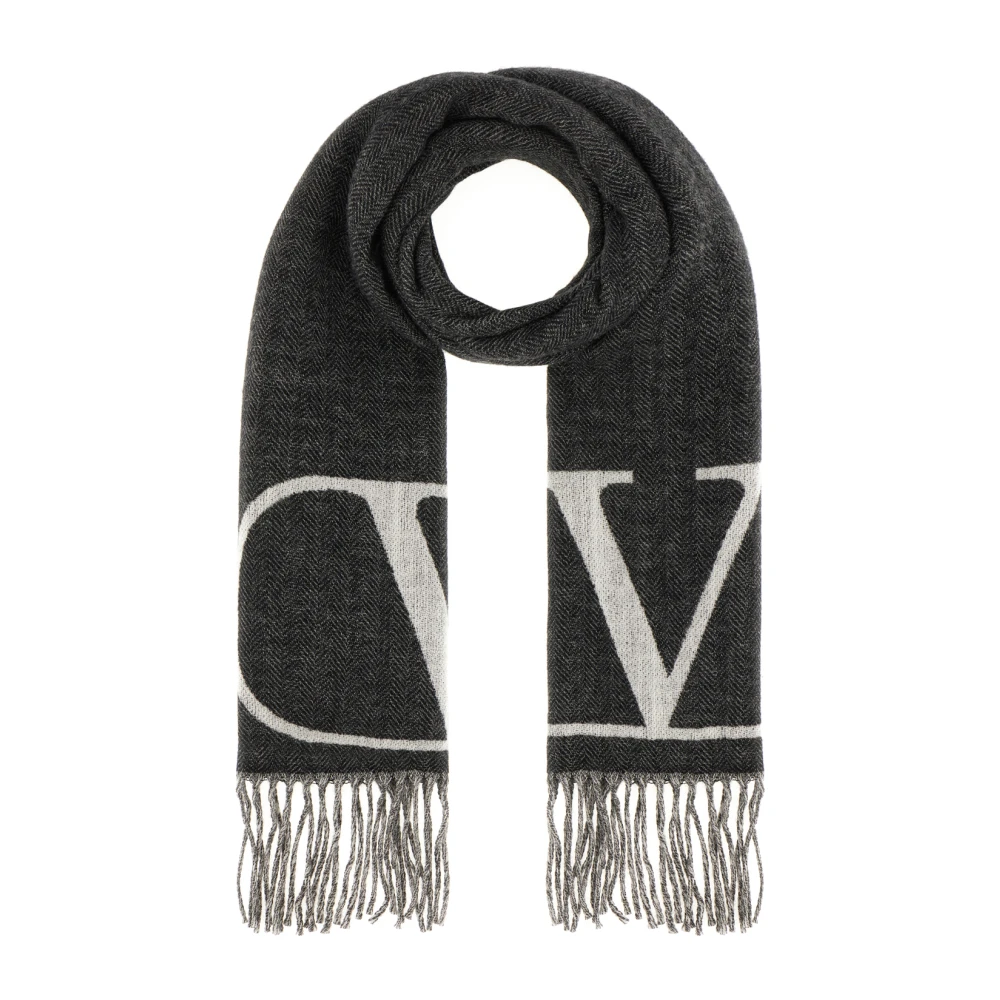 Valentino Garavani Stijlvolle Sjaals & Shawls Collectie Gray Heren