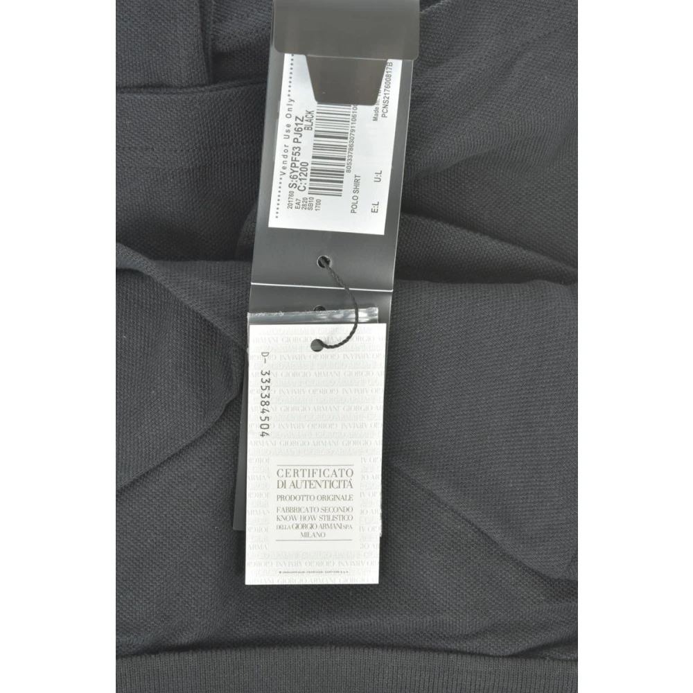 Emporio Armani EA7 Klassieke Polo Shirt voor Mannen Black Heren