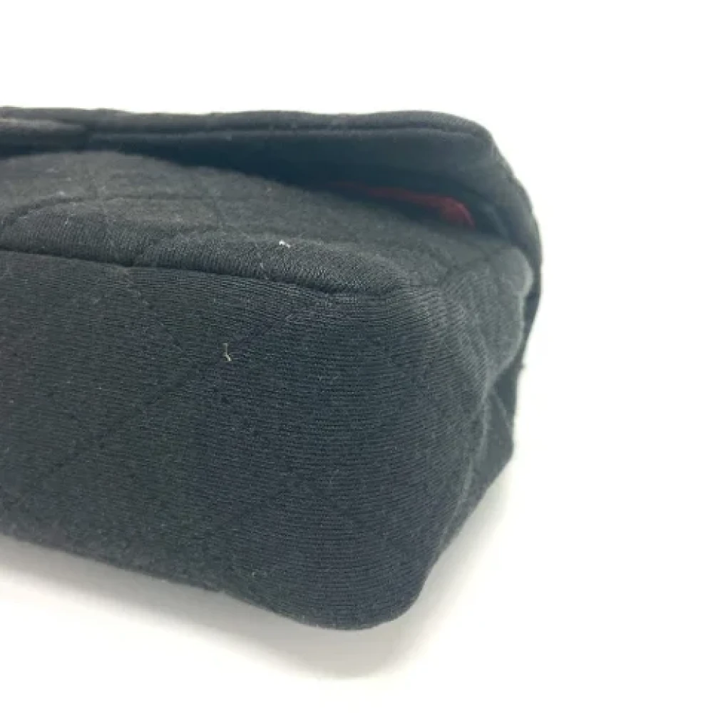 Chanel Vintage Pre-owned Cotton chanel-bags Black Dames