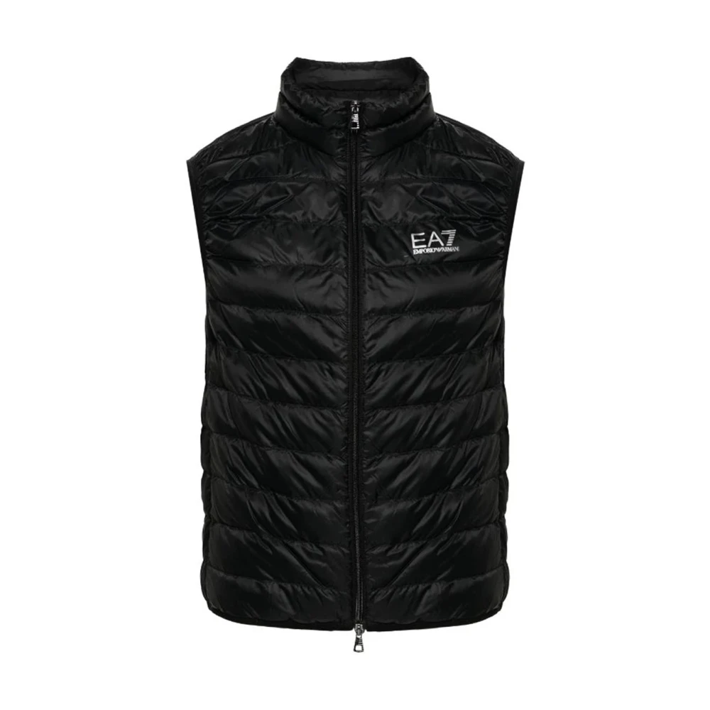 Emporio Armani EA7 Zwarte Winterjas Black Heren