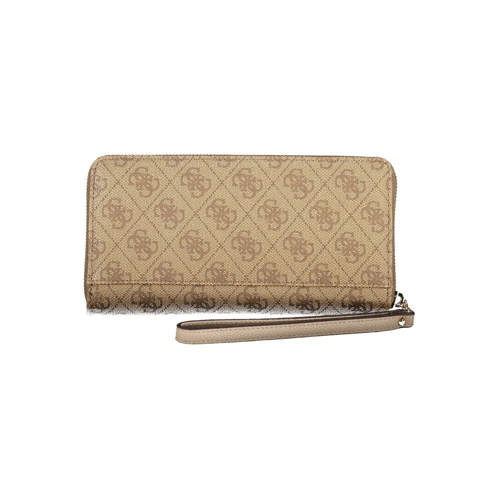 Guess Beige Portemonnee met Laurier Details Beige Dames