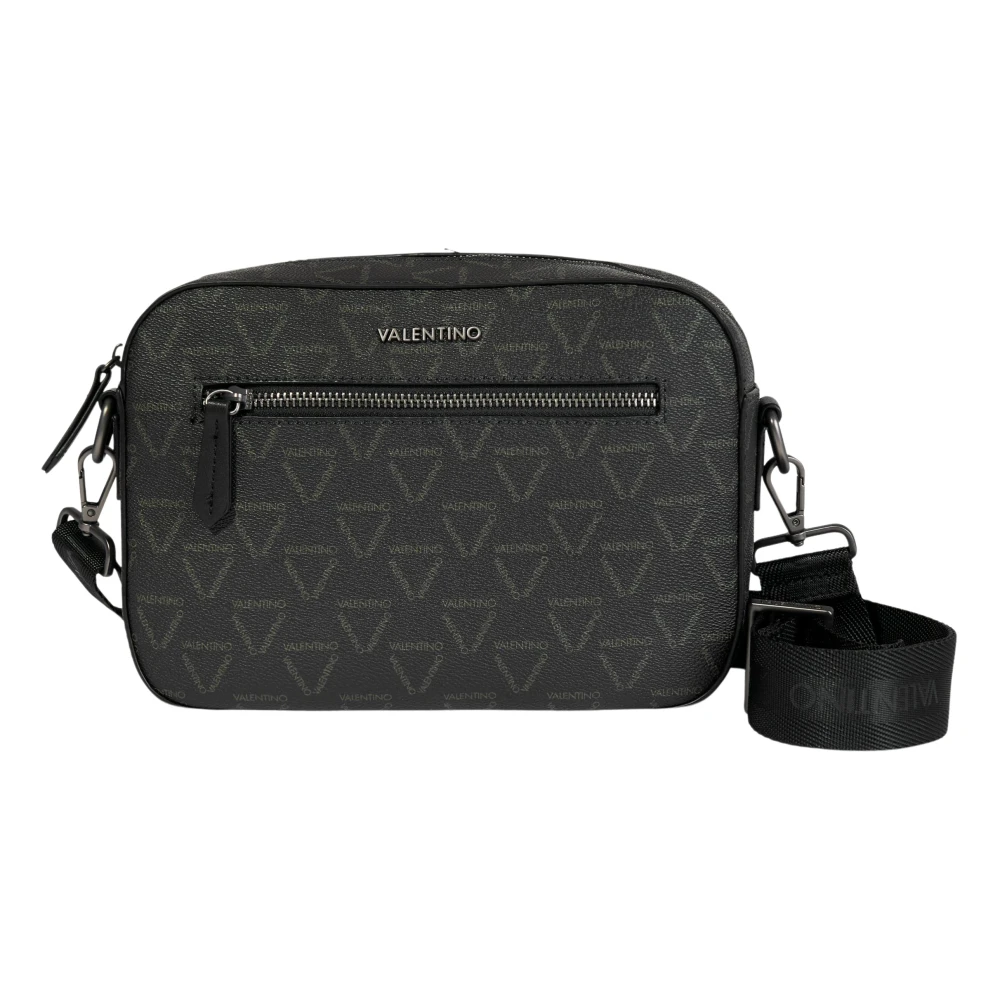 Valentino Boys Black Bags, One Size, Delta Crossbody Bag In Kids