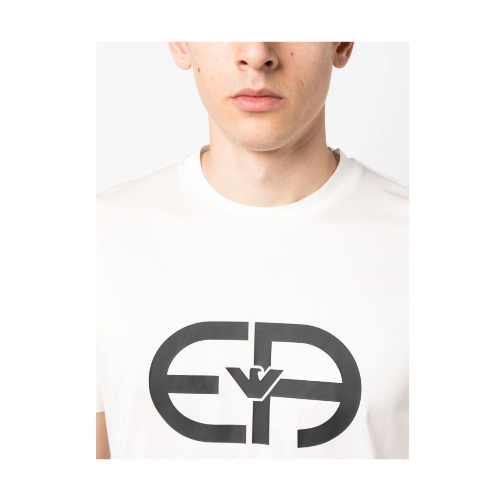 Emporio Armani Logo Crew-neck T-shirt White Heren