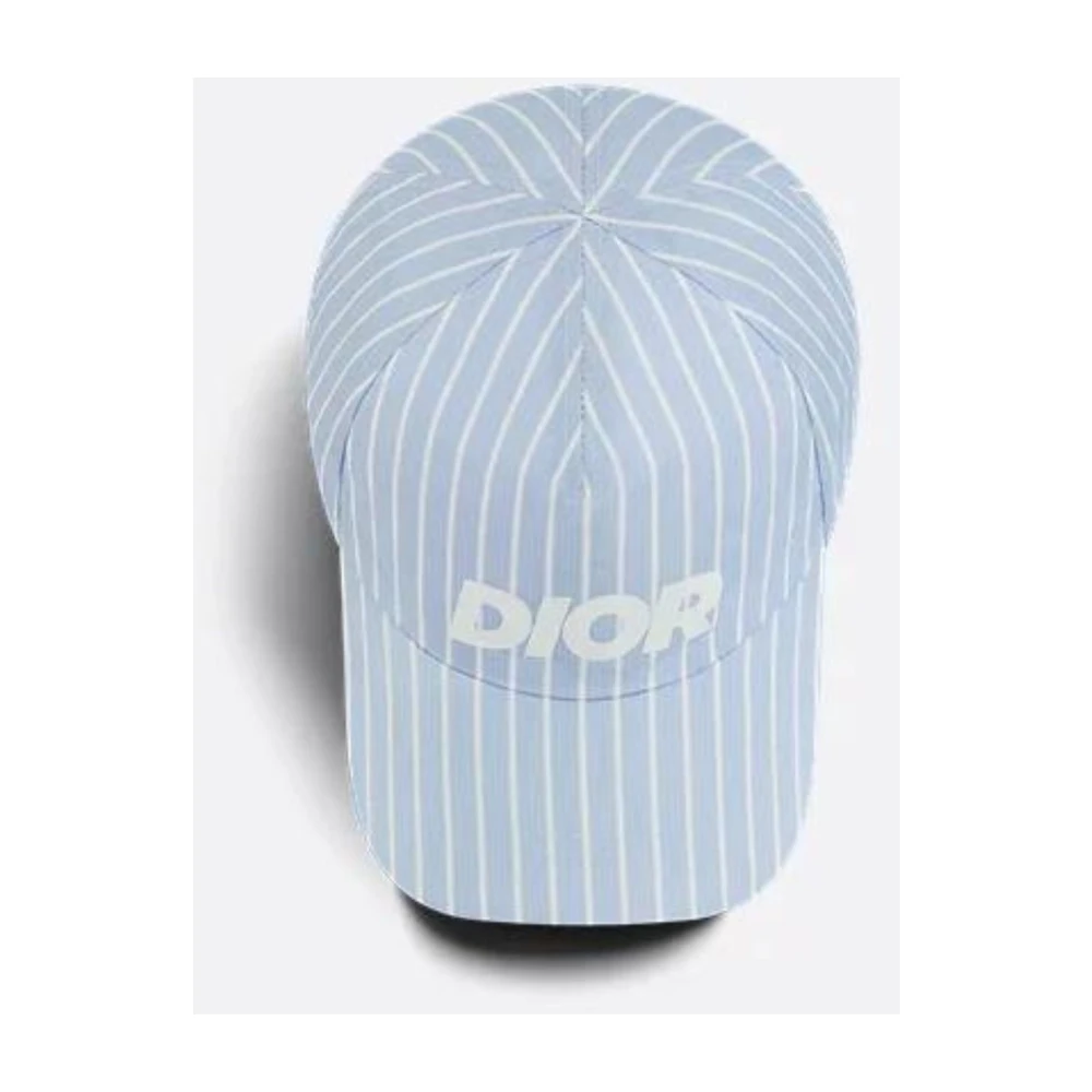 Dior Blauwe Italic Print Pet Blue Heren