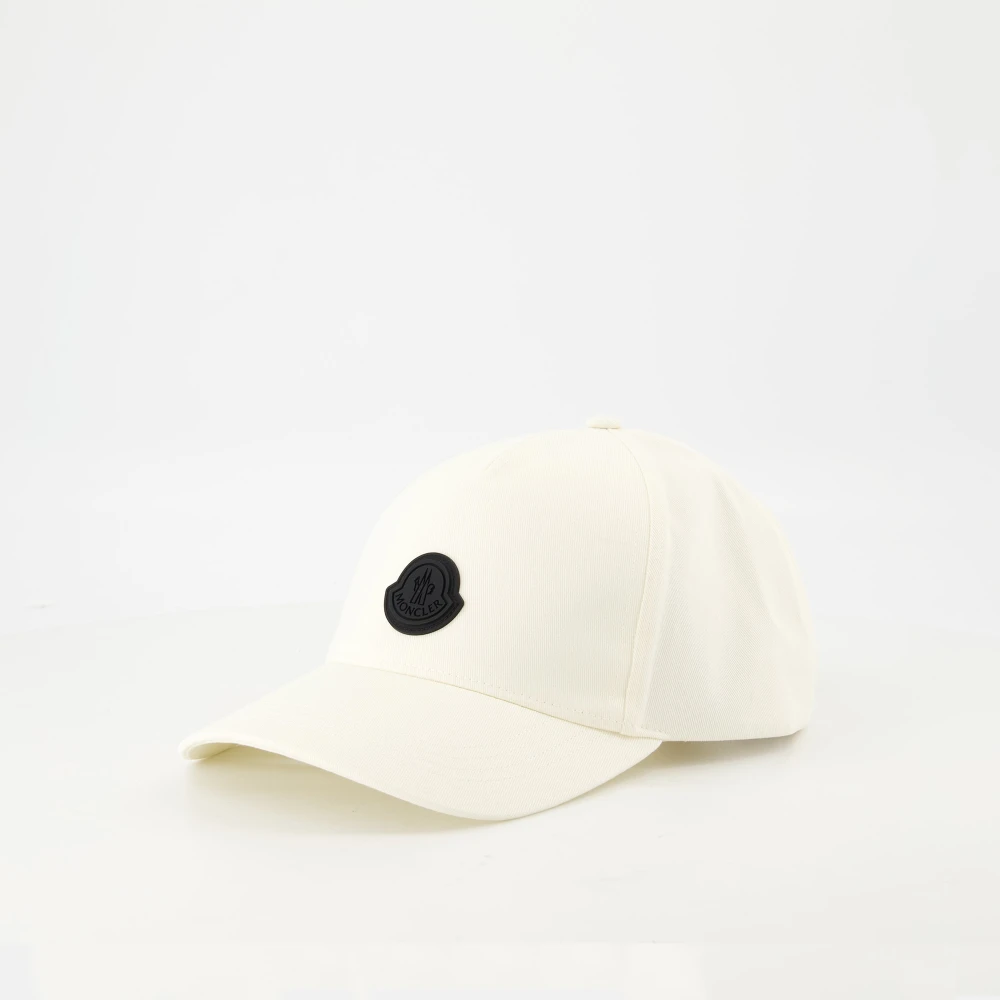 Moncler Witte Logo Pet Lente-Zomer 2025 White Heren