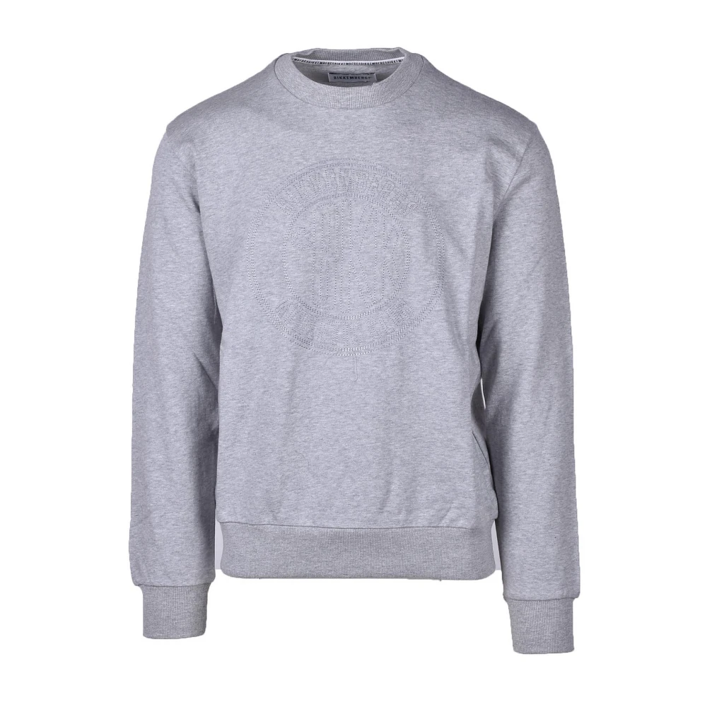 Bikkembergs Stijlvolle Katoenen T-shirt voor Mannen Gray Heren