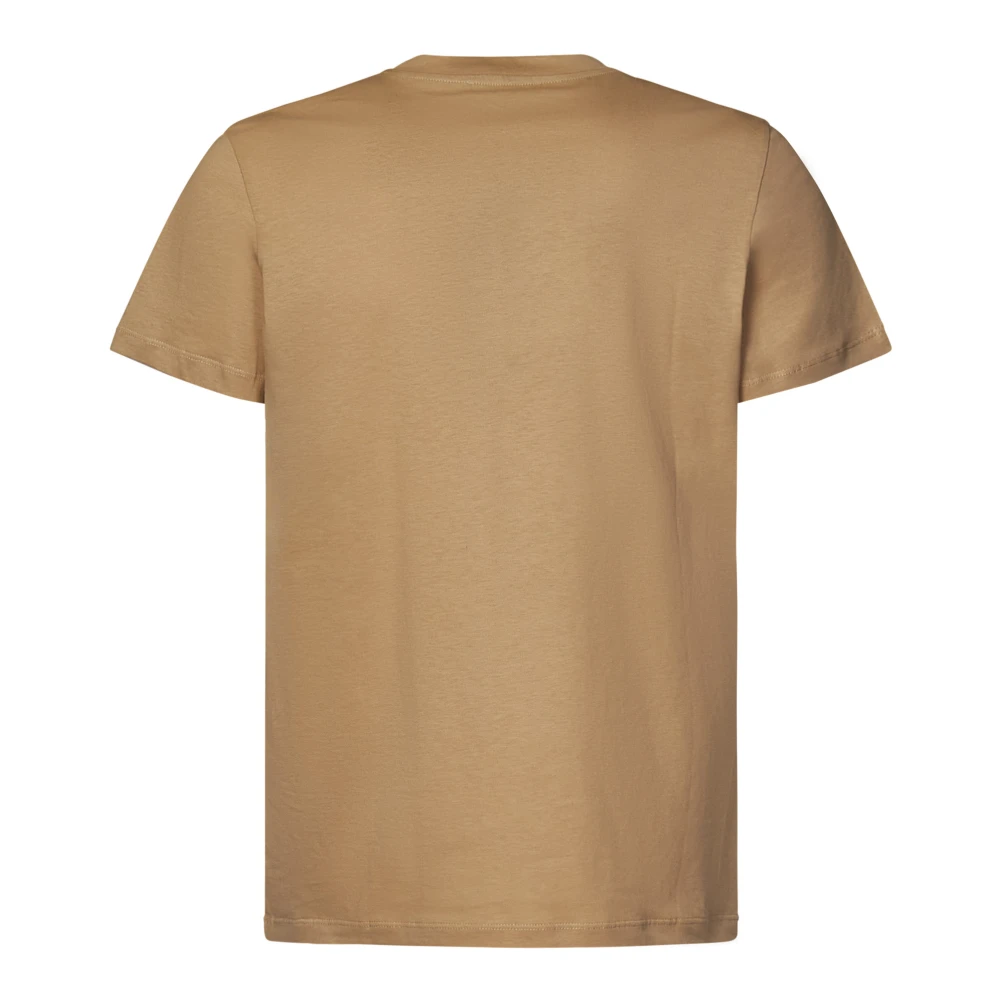 Balmain Beige Ribgebreide T-shirts en Polos Beige Heren