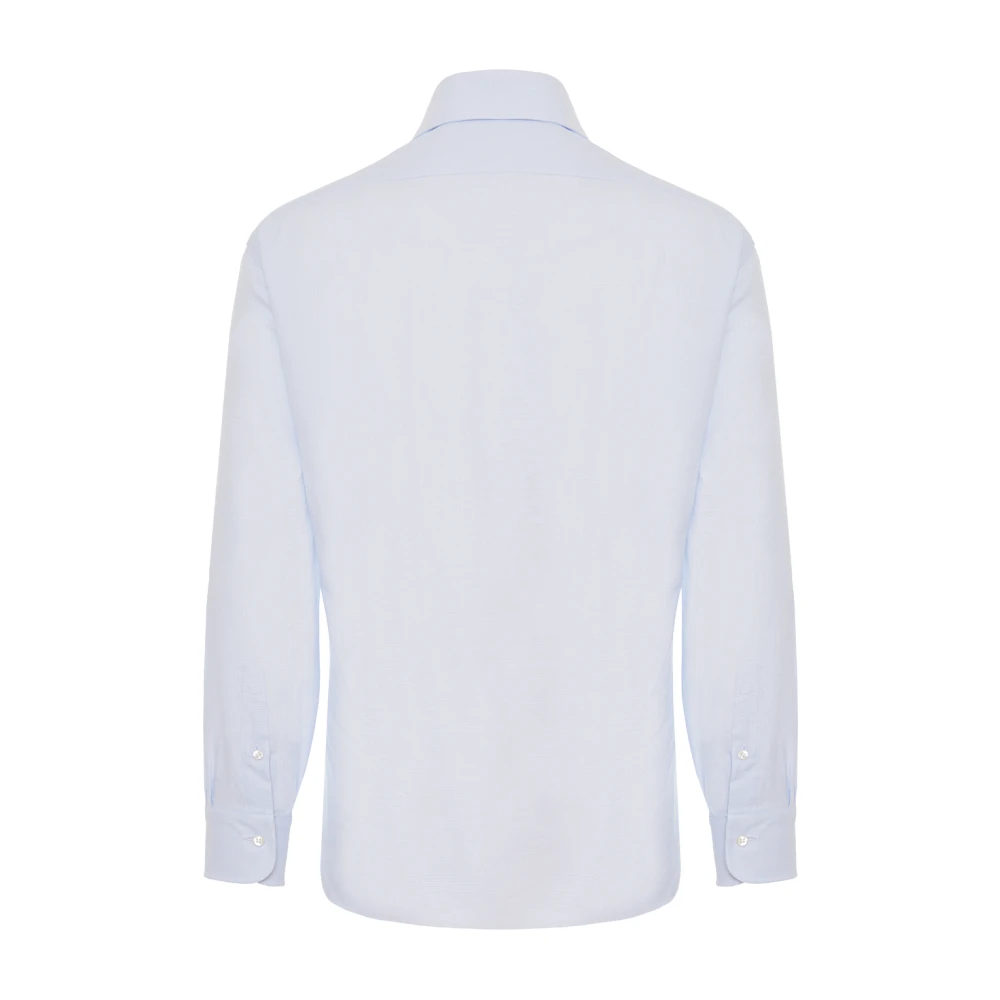 Barba Italiaans Katoenen Overhemd Blue Heren