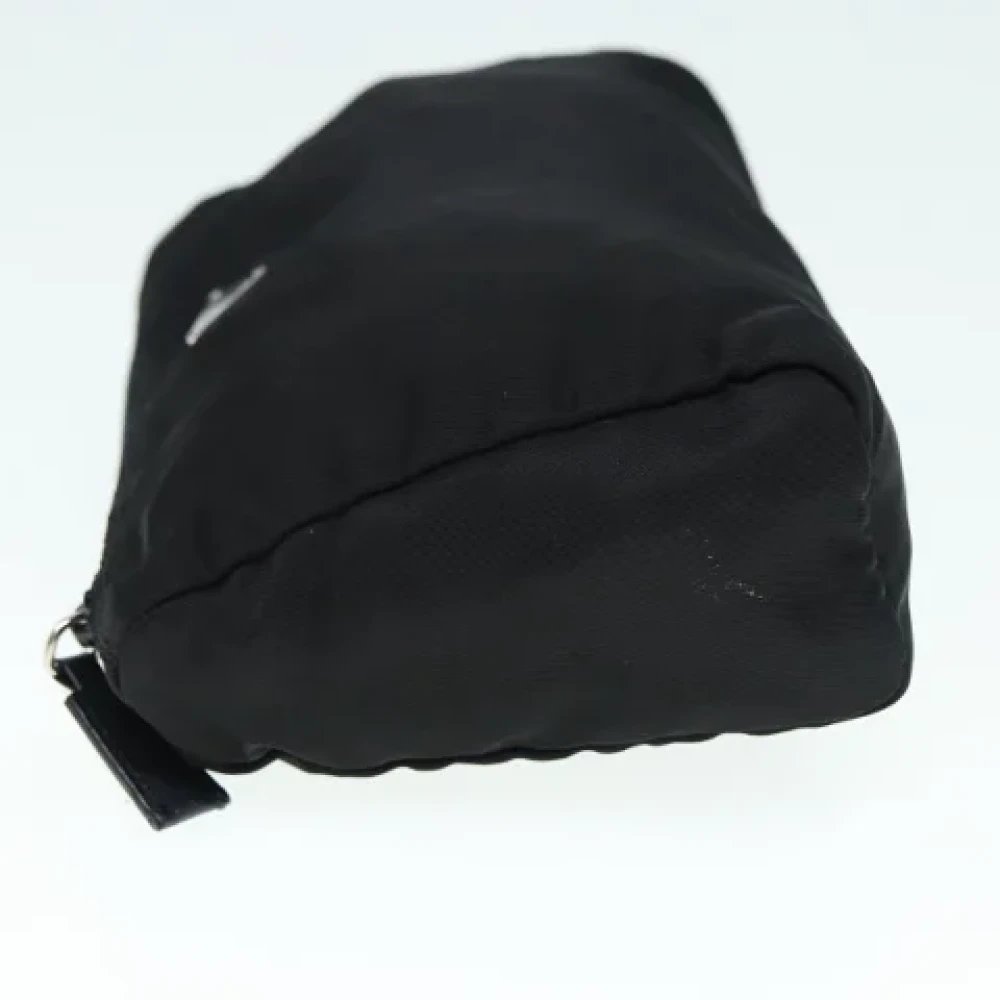 Prada Vintage Pre-owned Fabric clutches Black Dames