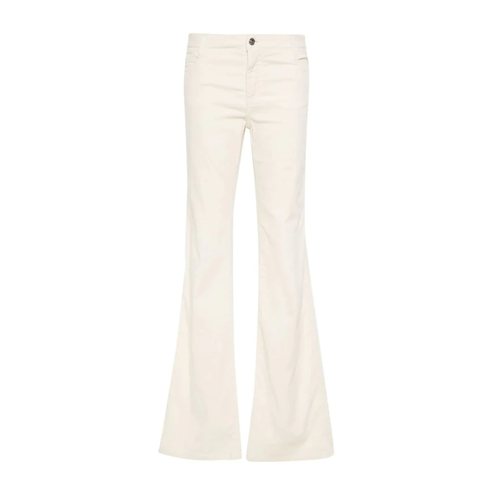 Ermanno Scervino Elegante Bootcut Broek Beige Dames