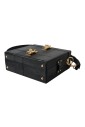 black-leather-lizard-embossed-shoulder-bag