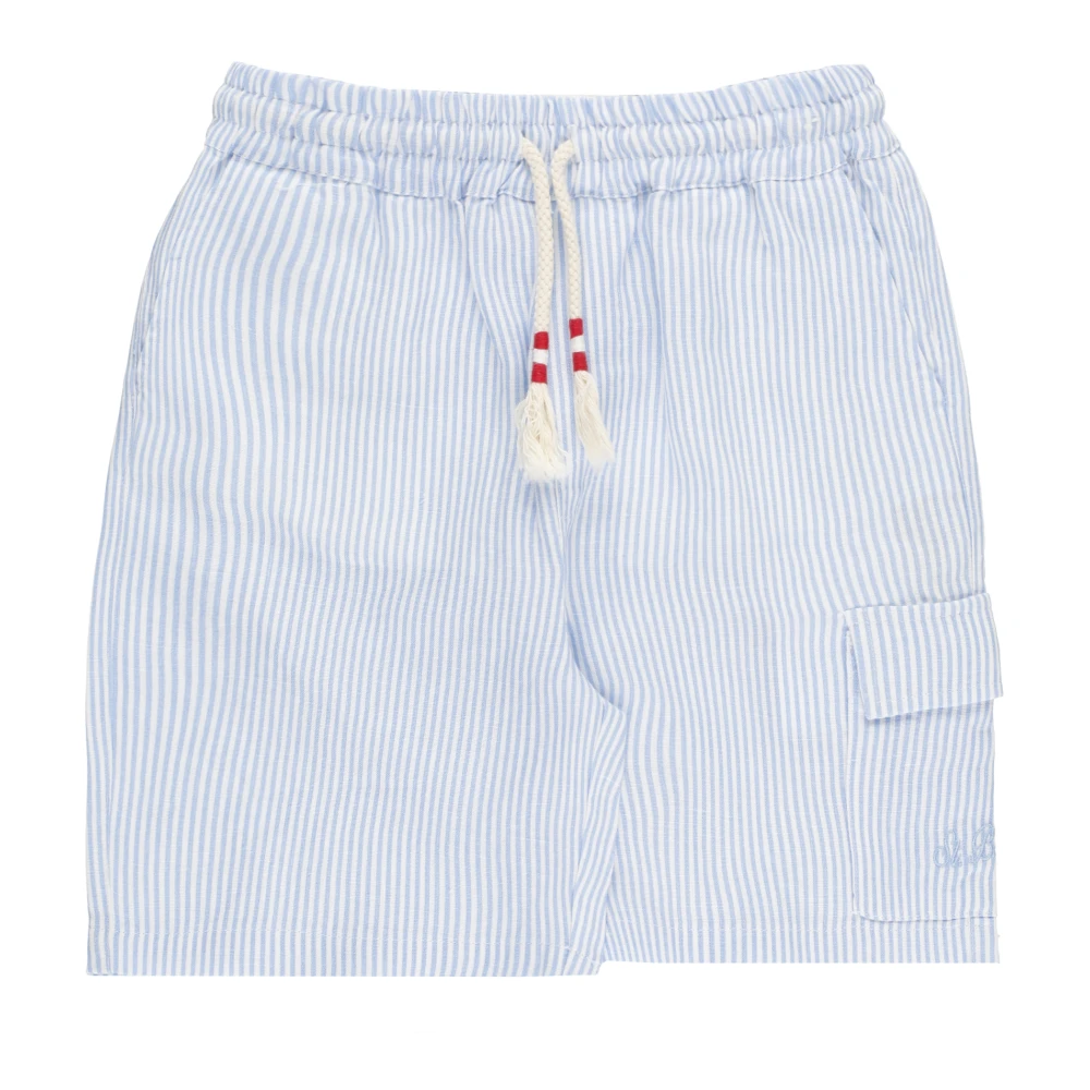 Mc2 Saint Barth Blue Shorts, Male, 10 Y, Marseille Jr Bermuda