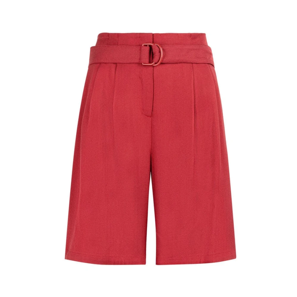 Roberto Cavalli , Casual Shorts, Female, Red, M, Wide-Leg Shorts