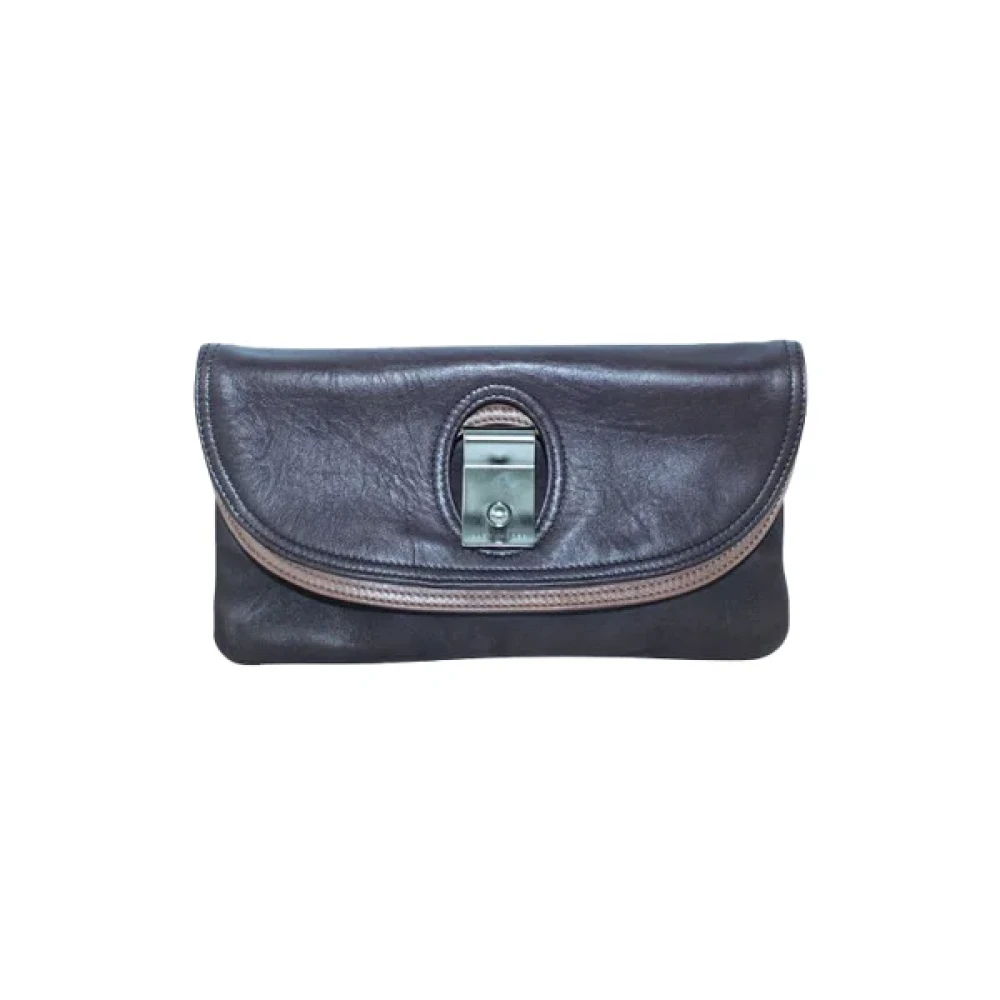 Marc Jacobs Pre-owned Leather clutches Purple Dames