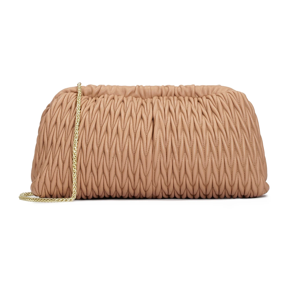 Kazar Visionaire clutch tas met een opvallende vouw Brown Dames