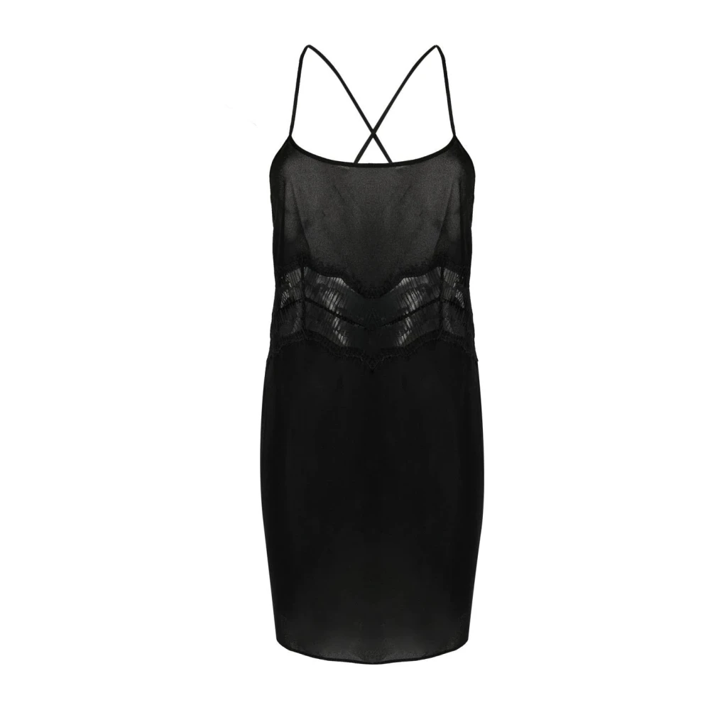 Calvin Klein Zwarte Body Chemise Black Dames