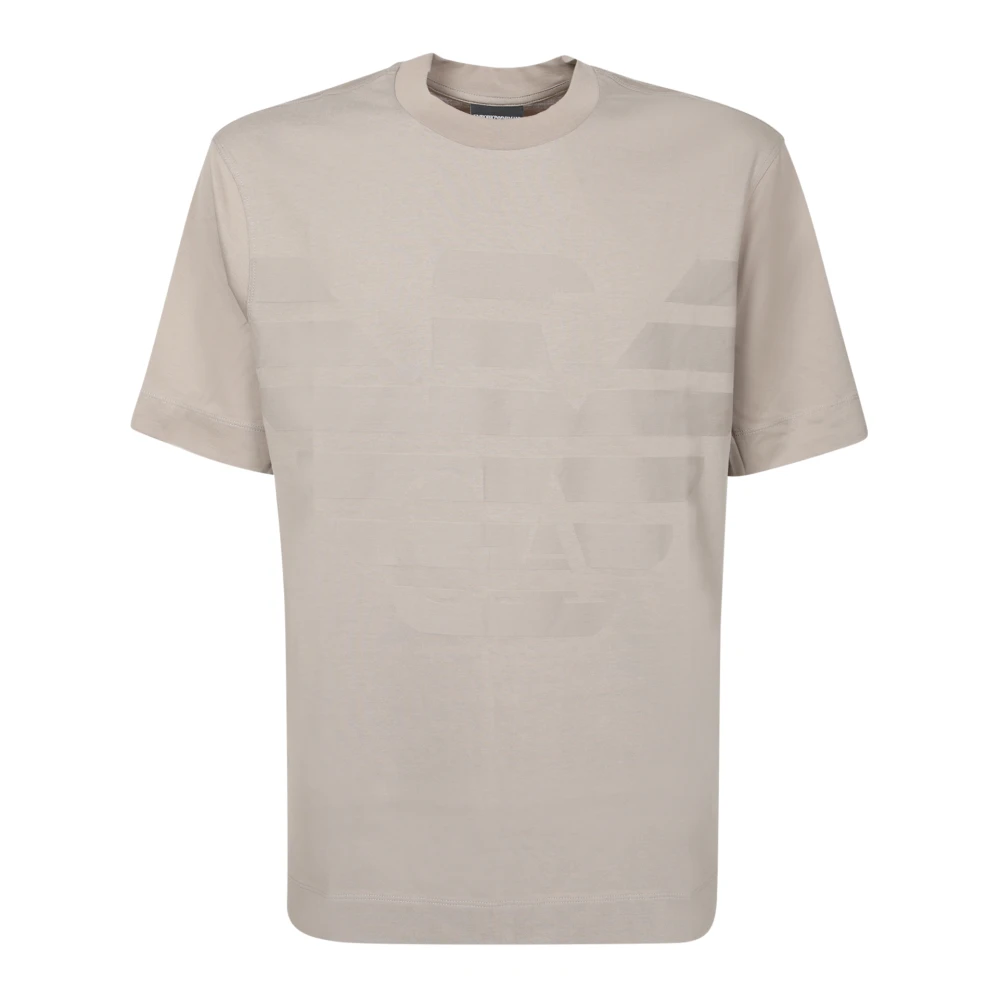 Emporio Armani Ljusgrå Logo T-shirt Gray, Herr