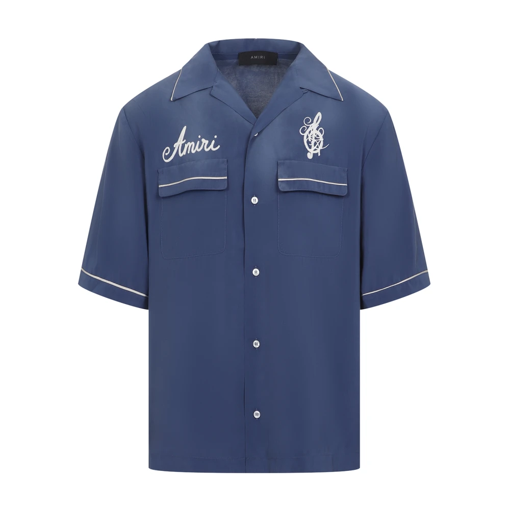 Amiri Blauwe Elegante Overhemd Blue Heren