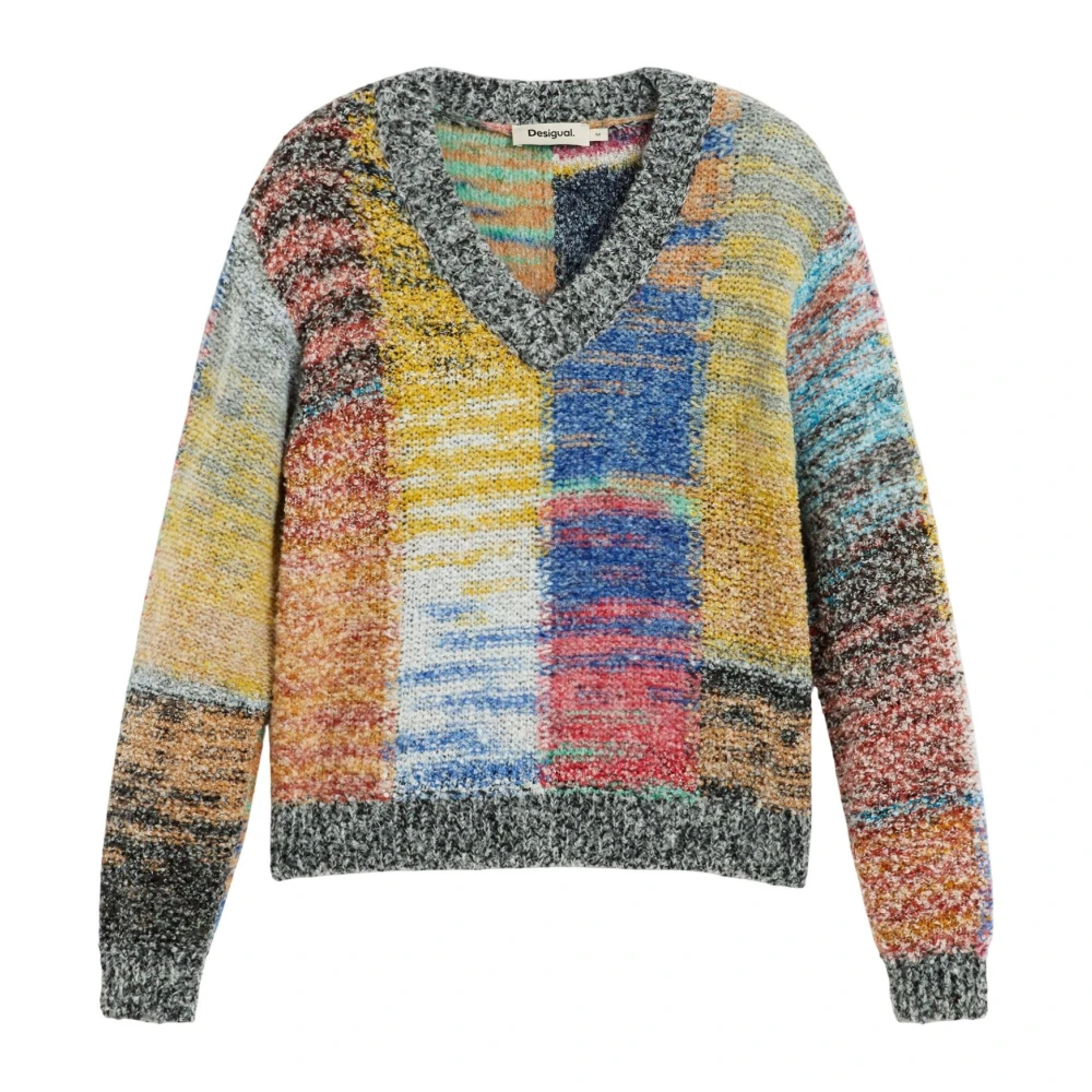 Chunky knit cropped sweater - RED - XS - Image 4