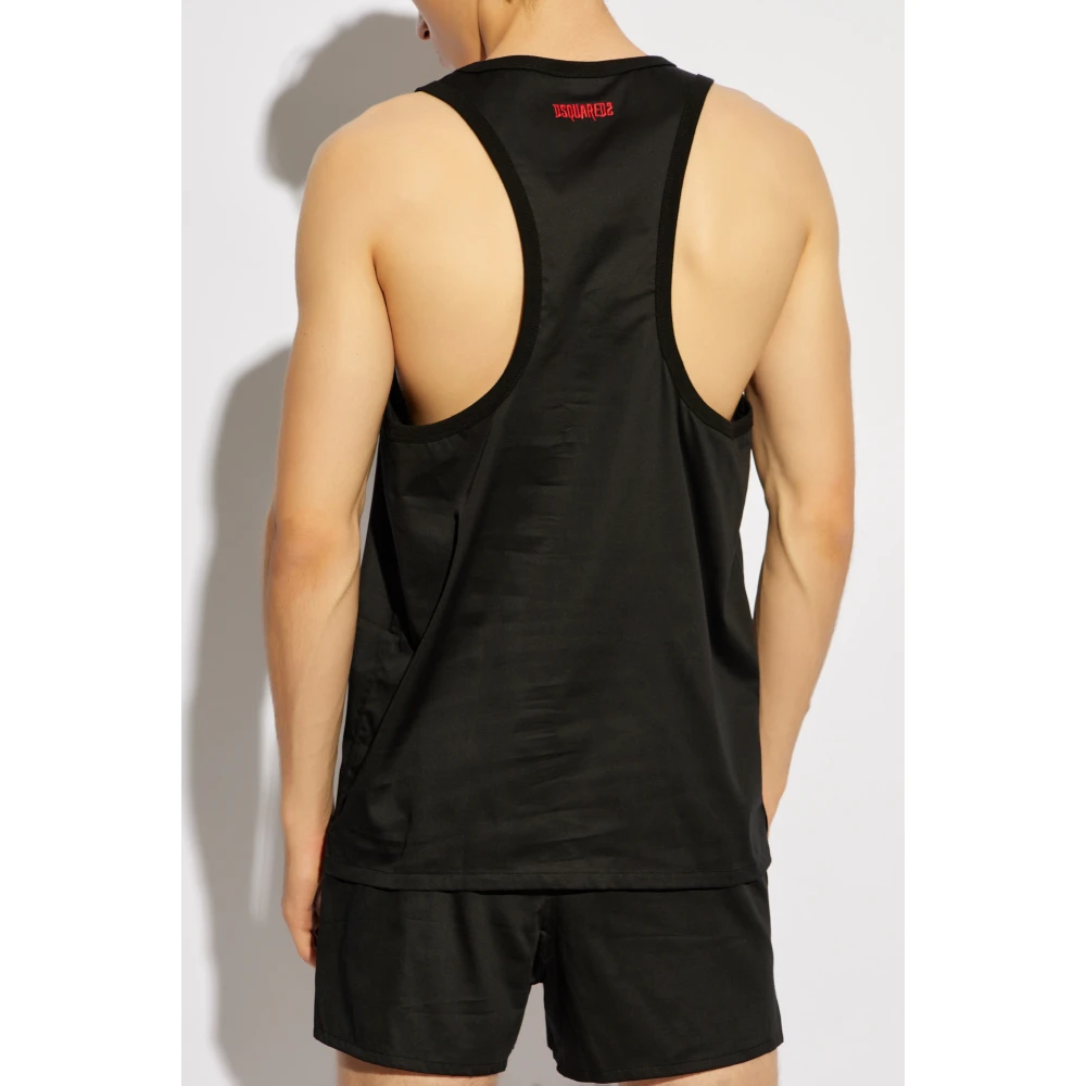 Dsquared2 Top uit de ondergoedcollectie Black Heren