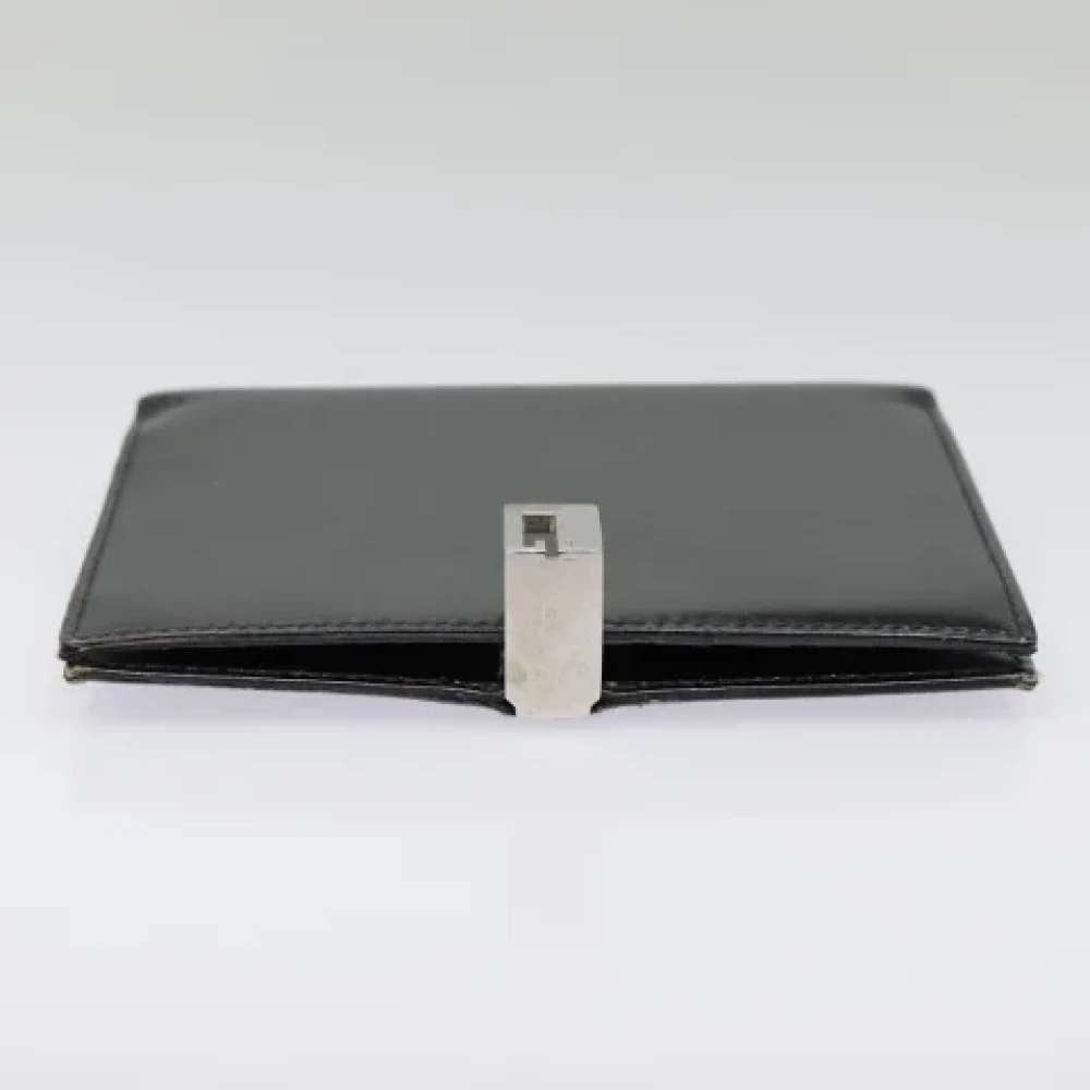 Gucci Vintage Pre-owned Leather wallets Black Dames