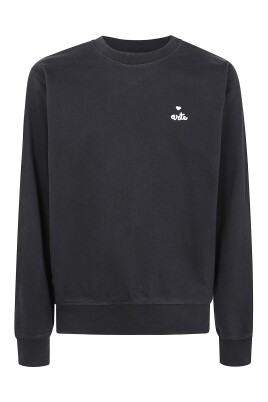 sort-hjerte-logo-crewneck-sweater