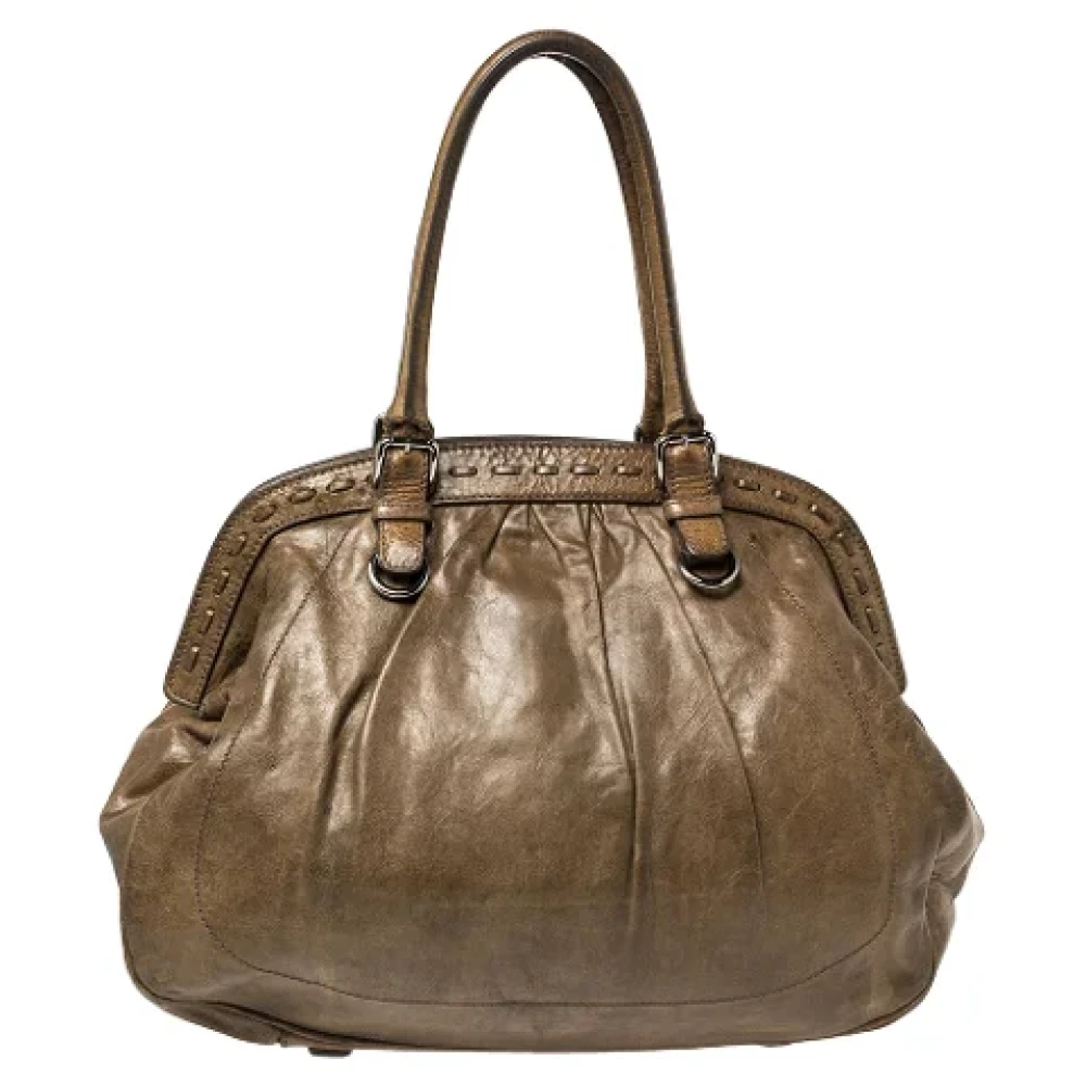 Dolce & Gabbana Pre-owned Leather shoulder-bags Brown Dames