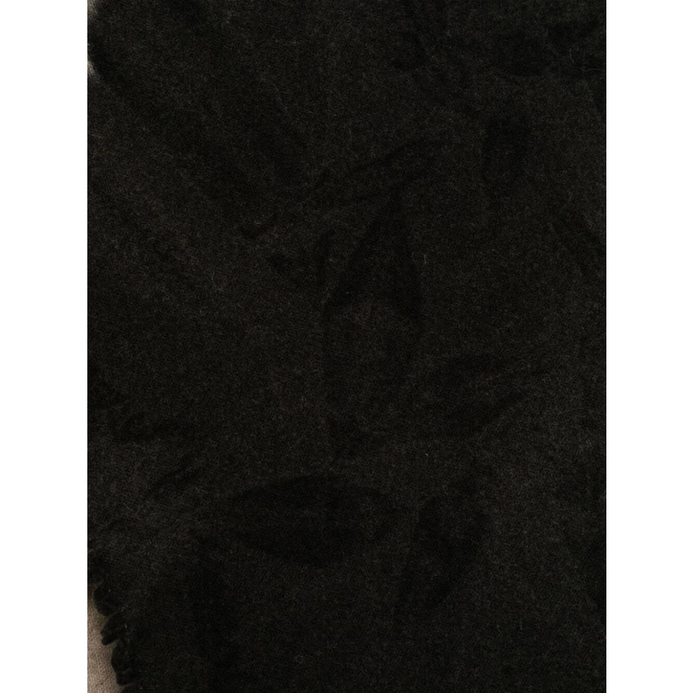 UMA Wang Zwart Tan Sjaal Stijlvolle Mode Accessoire Black Dames