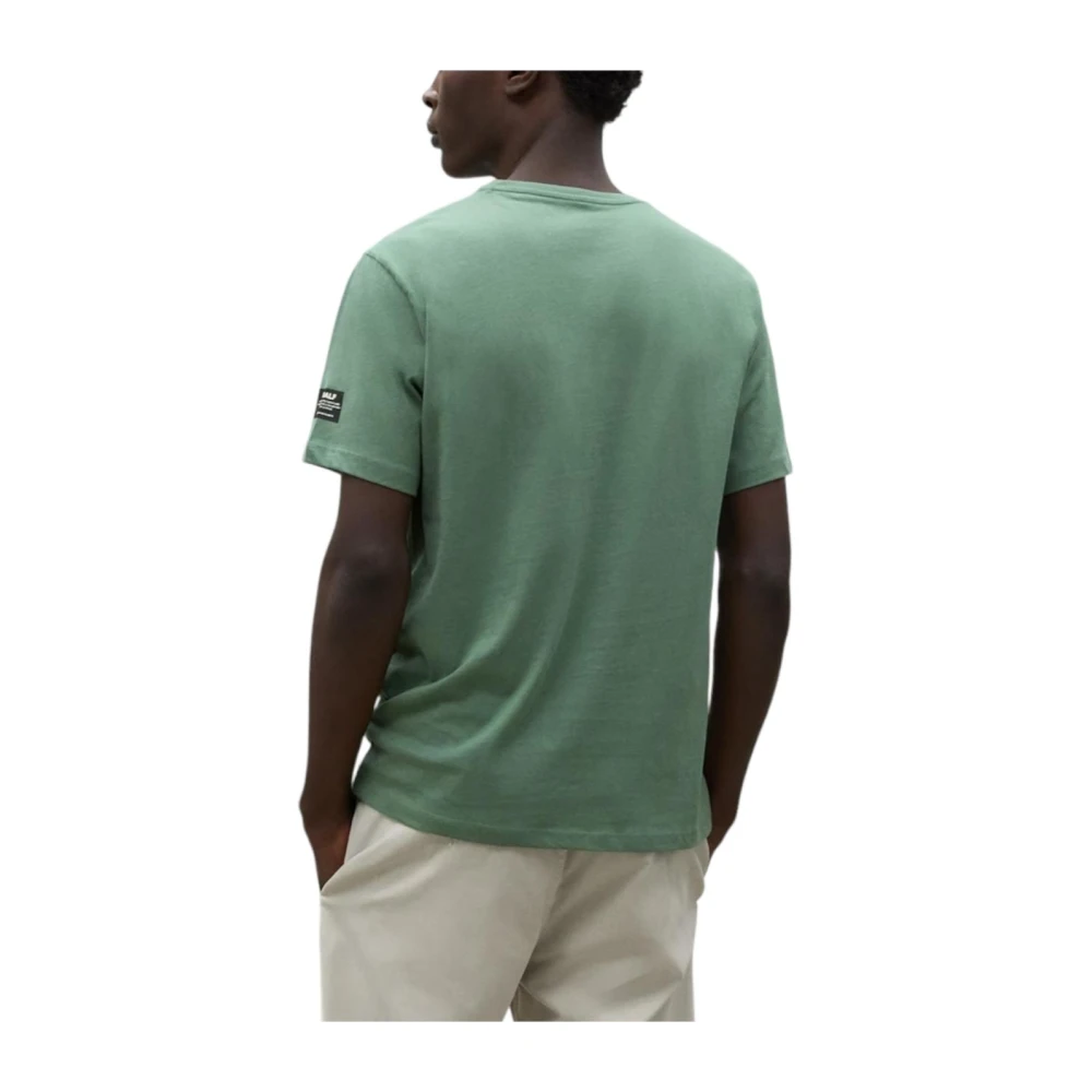 Ecoalf Minimalistische Biologische Katoenen T-shirt Green Heren
