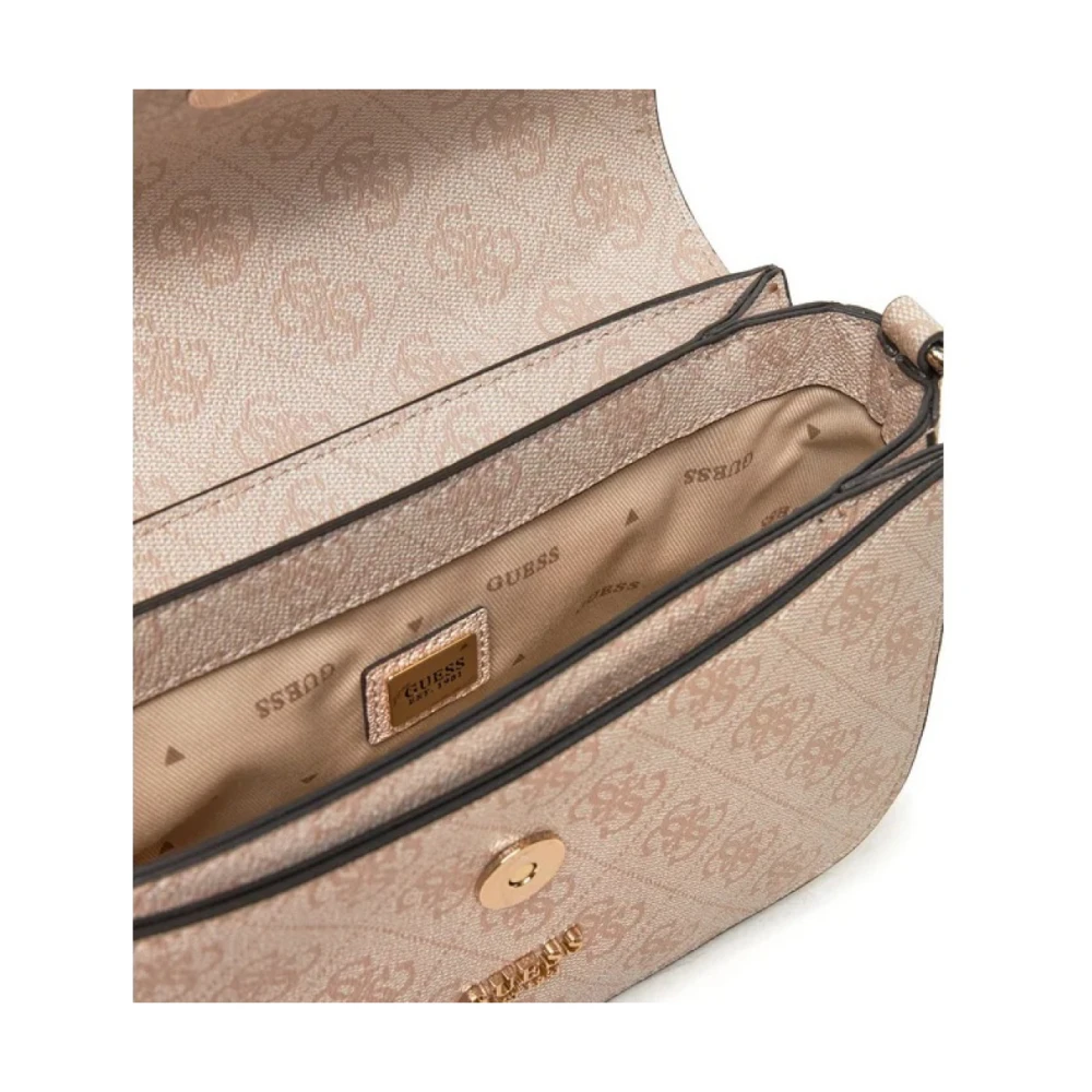 Guess Stijlvolle Logo Top Handtassen Beige Dames