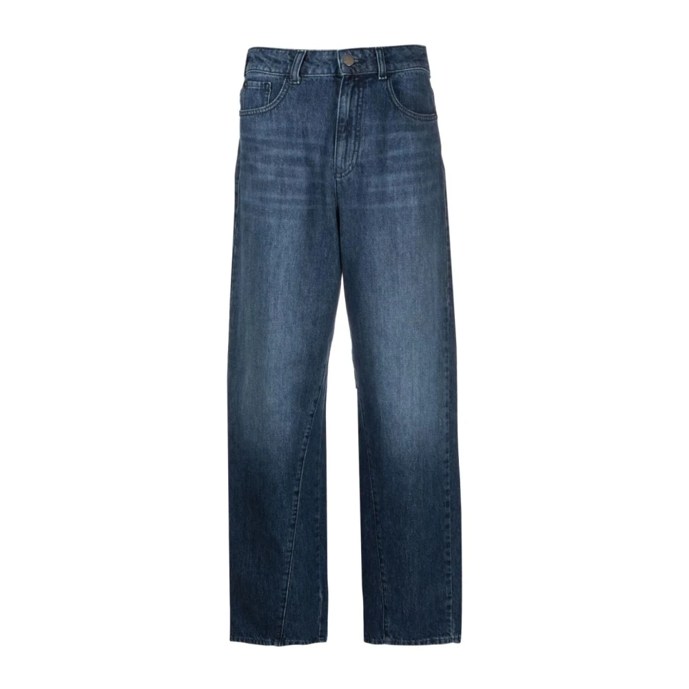 Emporio Armani Blauwe Casual Broek voor Mannen Blue Dames