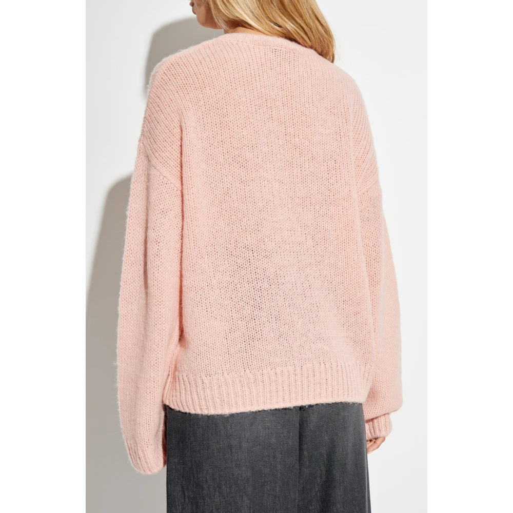 Munthe Trui met wollen afwerking Pink Dames