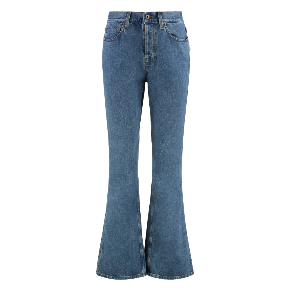 Burberry Women's Blue High Rise Bootcut Jeans