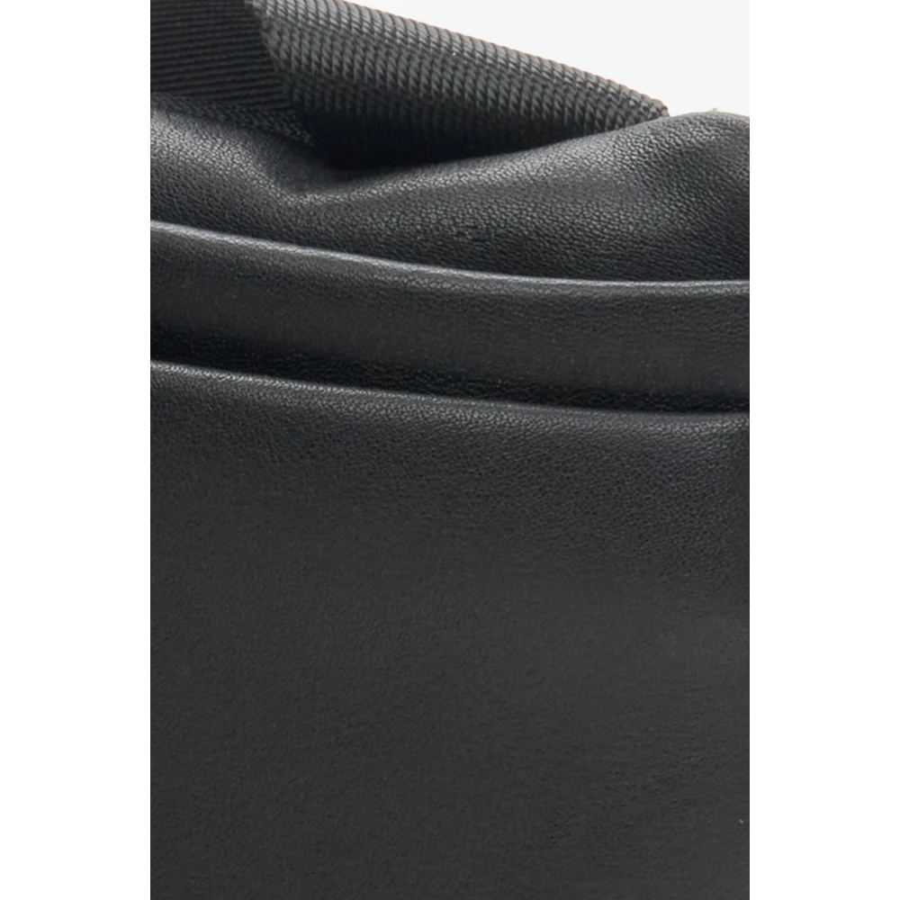 Estro Mannen Grote Heuptas gemaakt van Echt Zwart Leer Er00114157 Black Heren