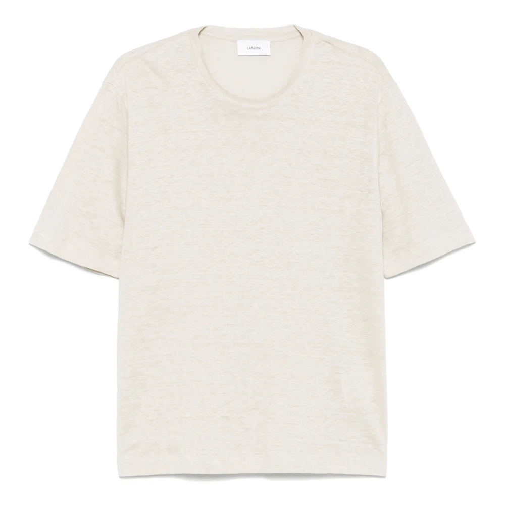 Lardini - Tops > T-Shirts - Beige - Lardini - Modalova