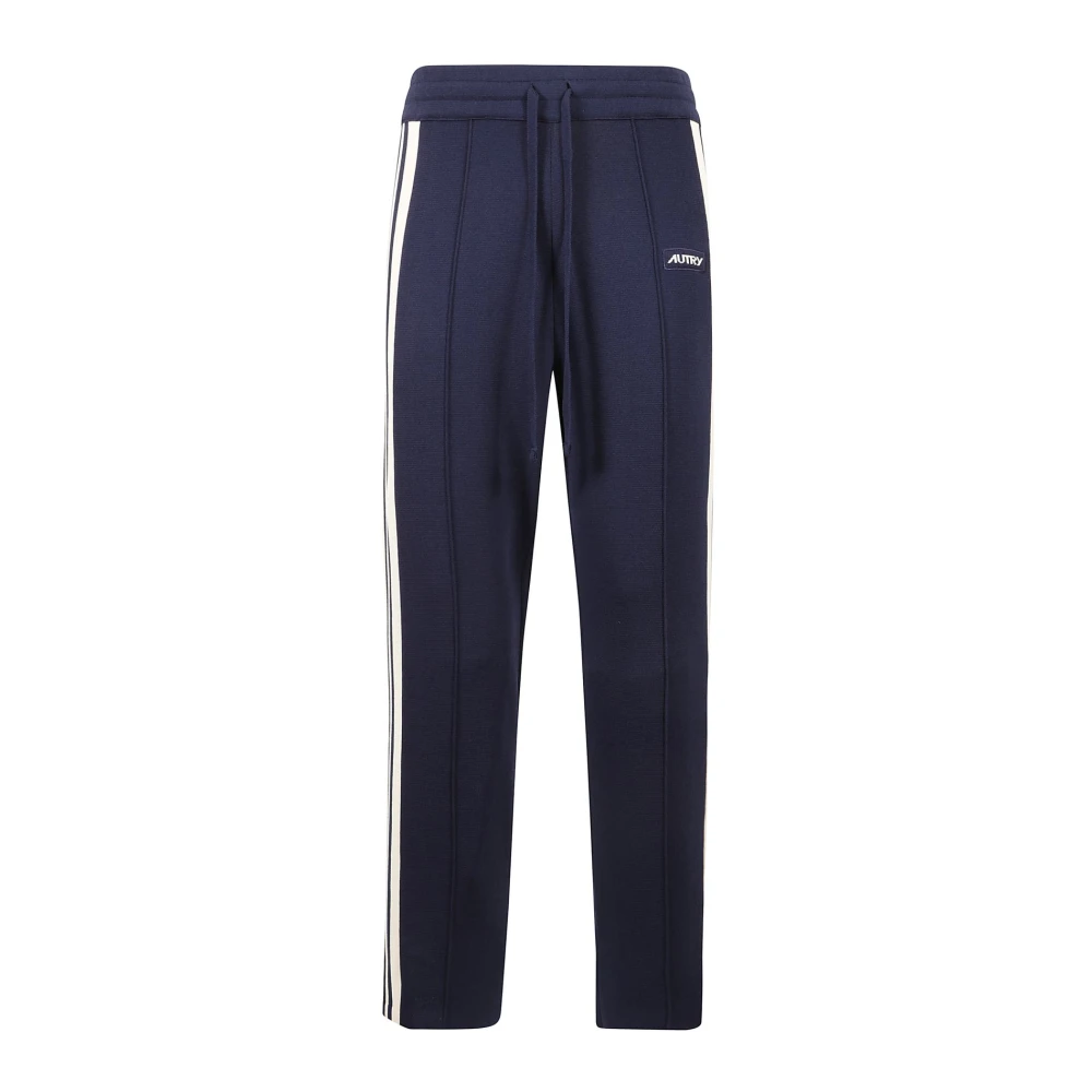 Autry Blauwe Gebreide Main Man Broek Blue Heren