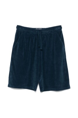 navy-blue-elastic-waistband-shorts