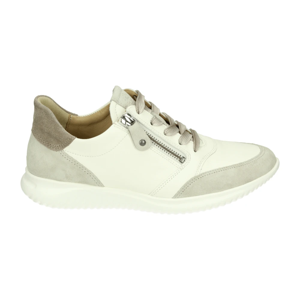 Hartjes Sportieve Lage Damesschoenen Dames Schoenen Beige