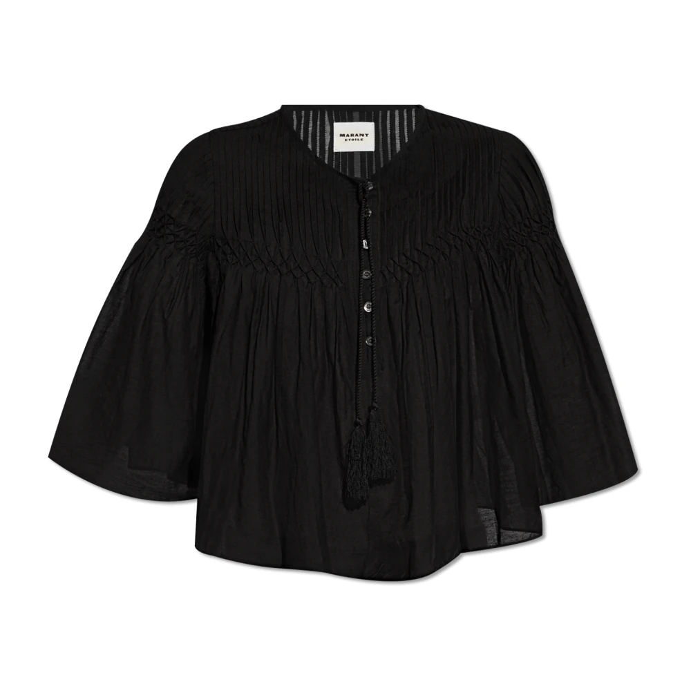 Isabel Marant Étoile Zwarte Shirts Axeliana-Gc Black Dames